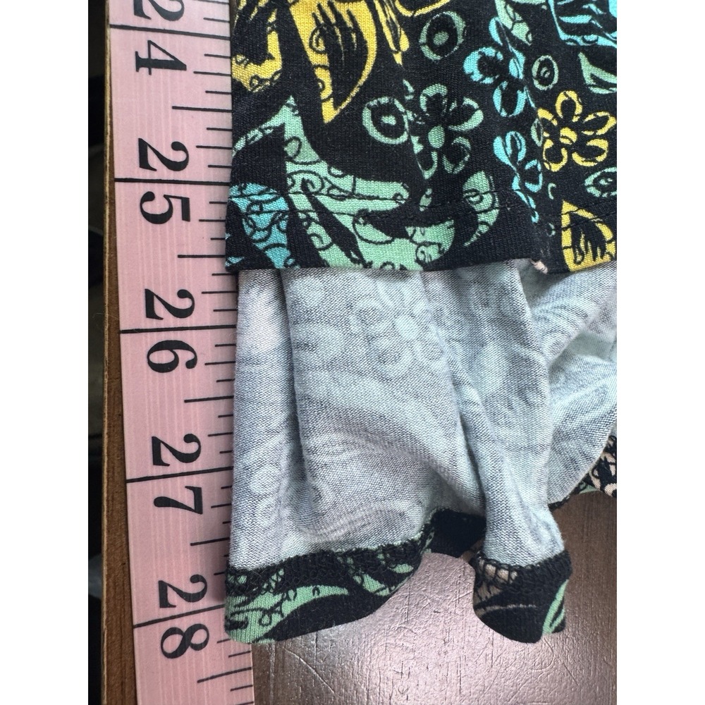 Whimsigoth Fairy Grunge Lularoe Azure Skirt Medium Hi Low Stretch Dark Floral - Picture 7 of 10